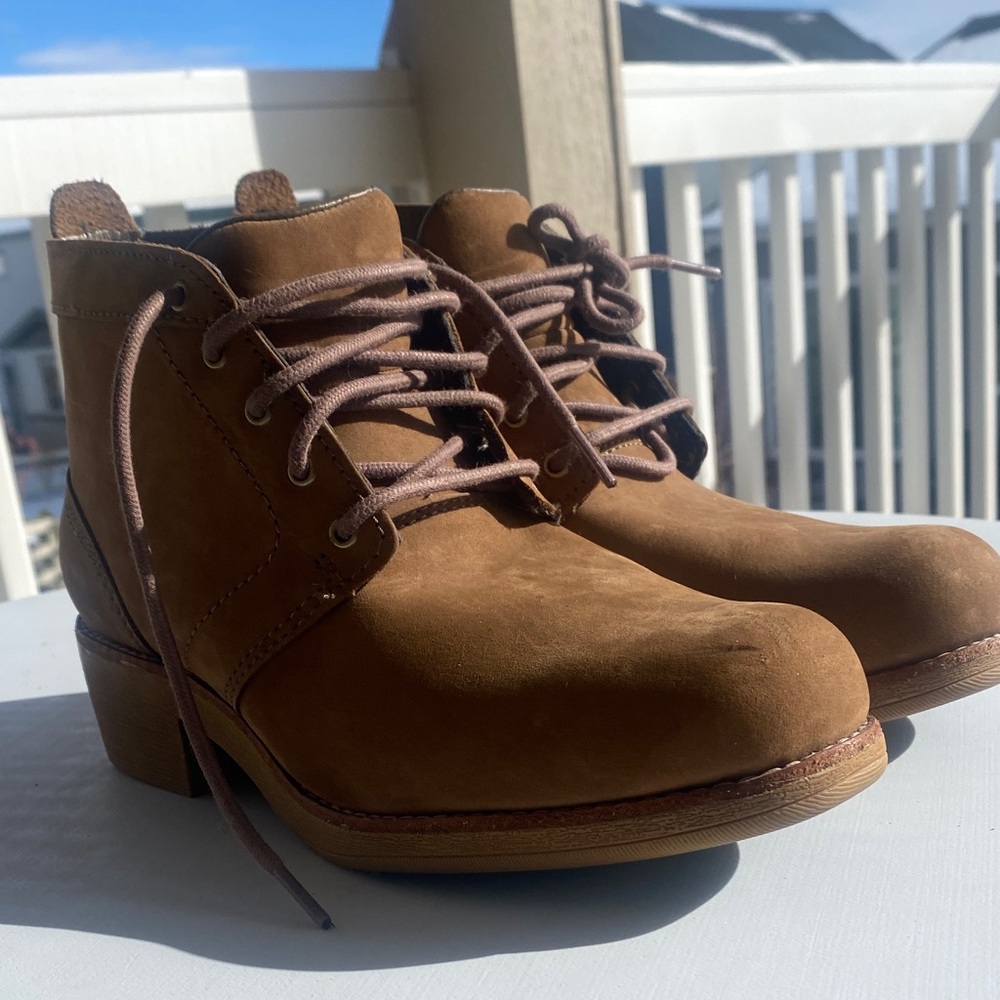 Worx by Red Wing 6109 Soft Safety Toe Leather Work Boots In Brown-Sz 7